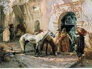 unknow artist Arab or Arabic people and life. Orientalism oil paintings 155 Germany oil painting artist